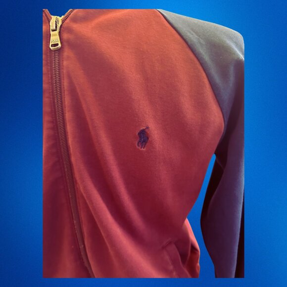 Polo Ralph Lauren Double-Knit Bomber Jacket — Maroon & Navy 🔥🐎 - Picture 10 of 12